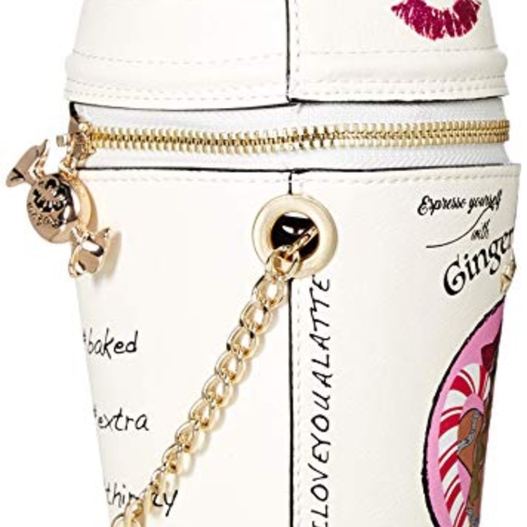 Betsey Johnson Gingerbread Latte Handbag Crossbody - Picture 4 of 5